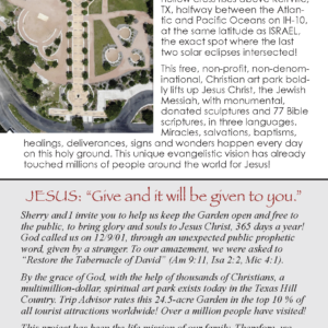 TCKF Rack Cards (Qty 12)