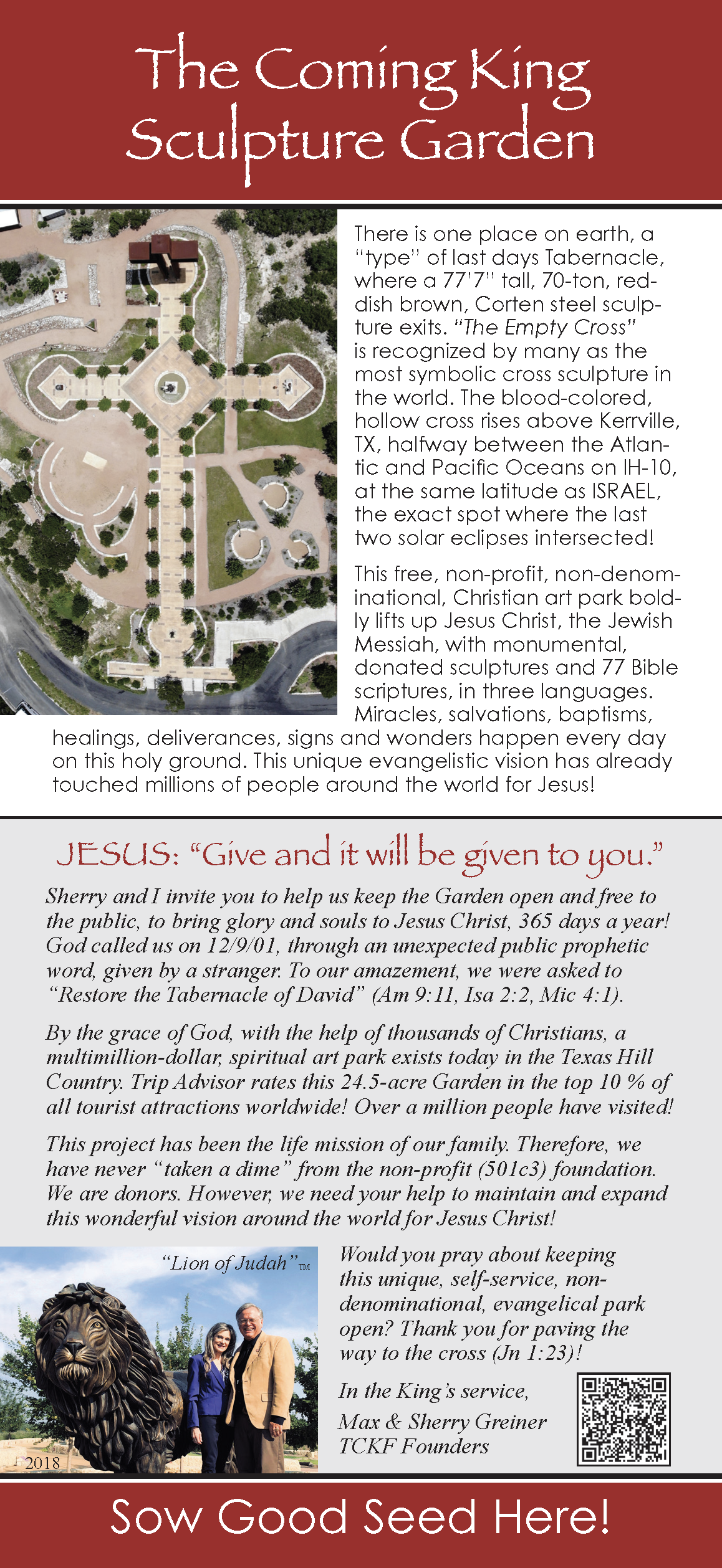 TCKF Rack Cards (Qty 12)